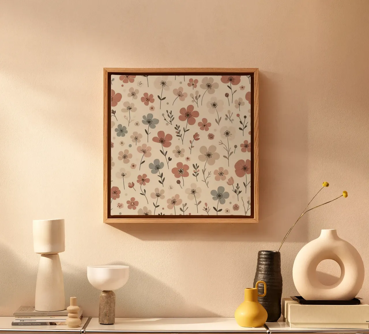 Flüsternde Blüten Leinwand von Botanical Pattern House