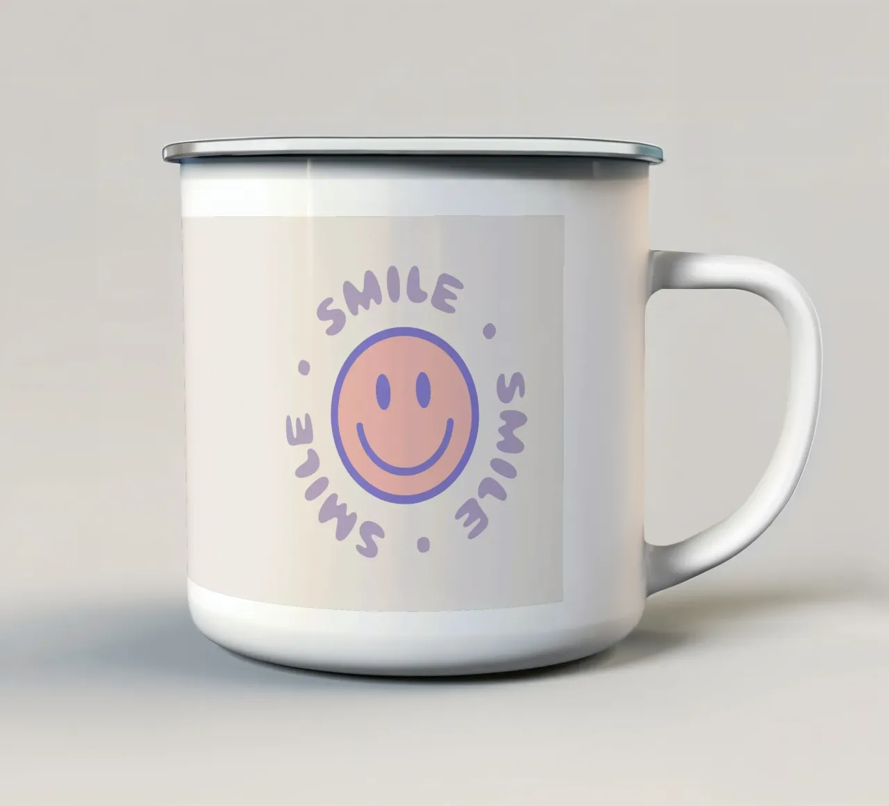 Your Smile taza de esmalte de we line studio - art