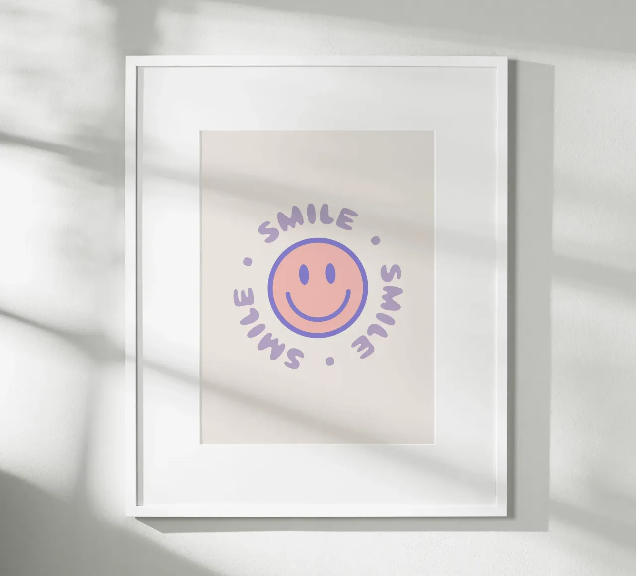 Your Smile poster con telaio in legno da we line studio - art