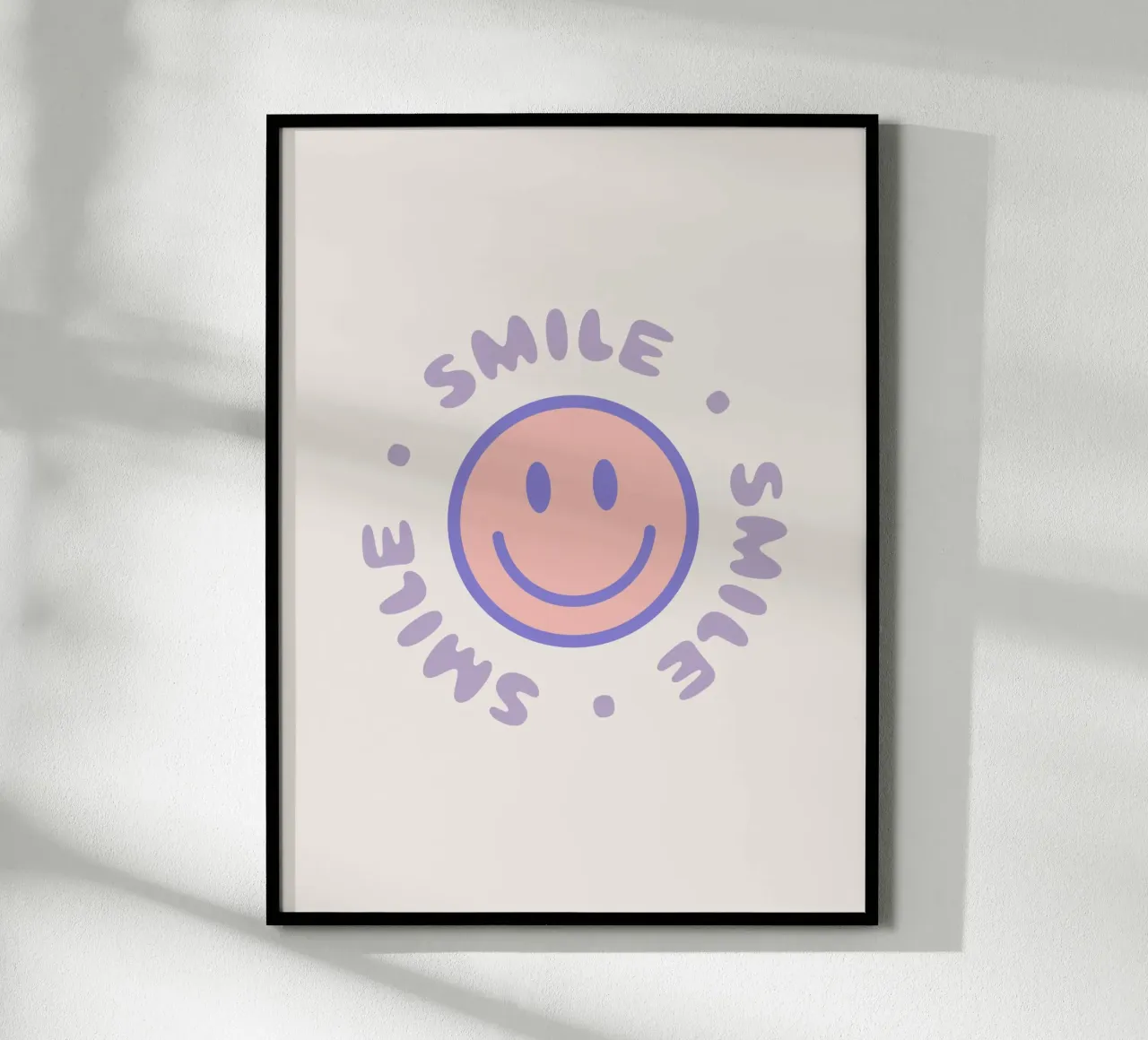 Your Smile poster con telaio in legno da we line studio - art
