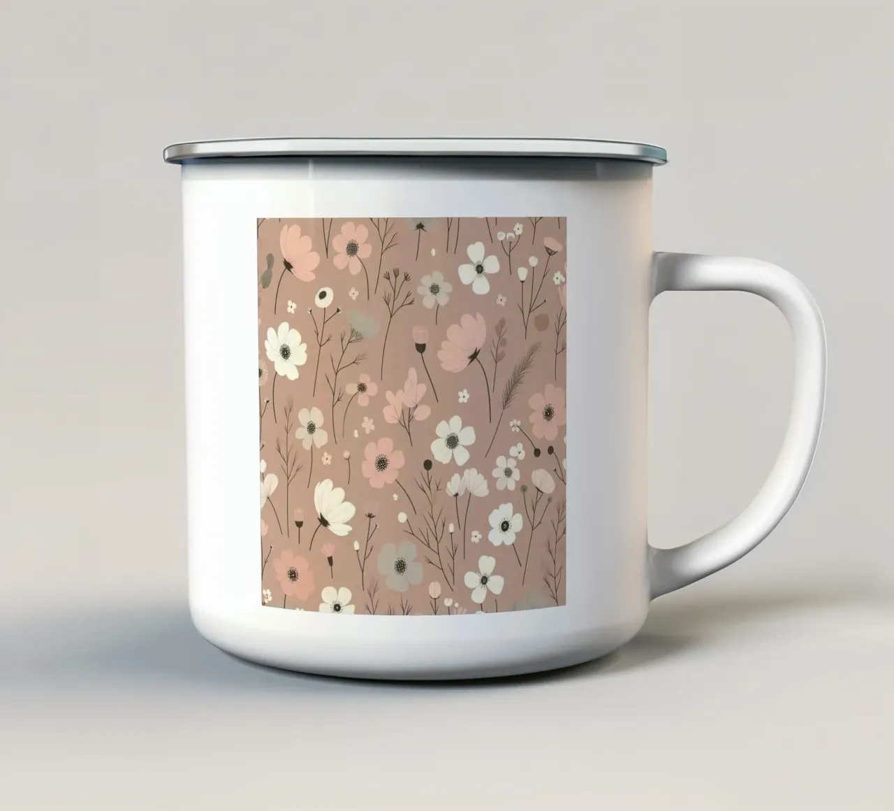 Fiori che sussurrano tazza in smalto da Botanical Pattern House