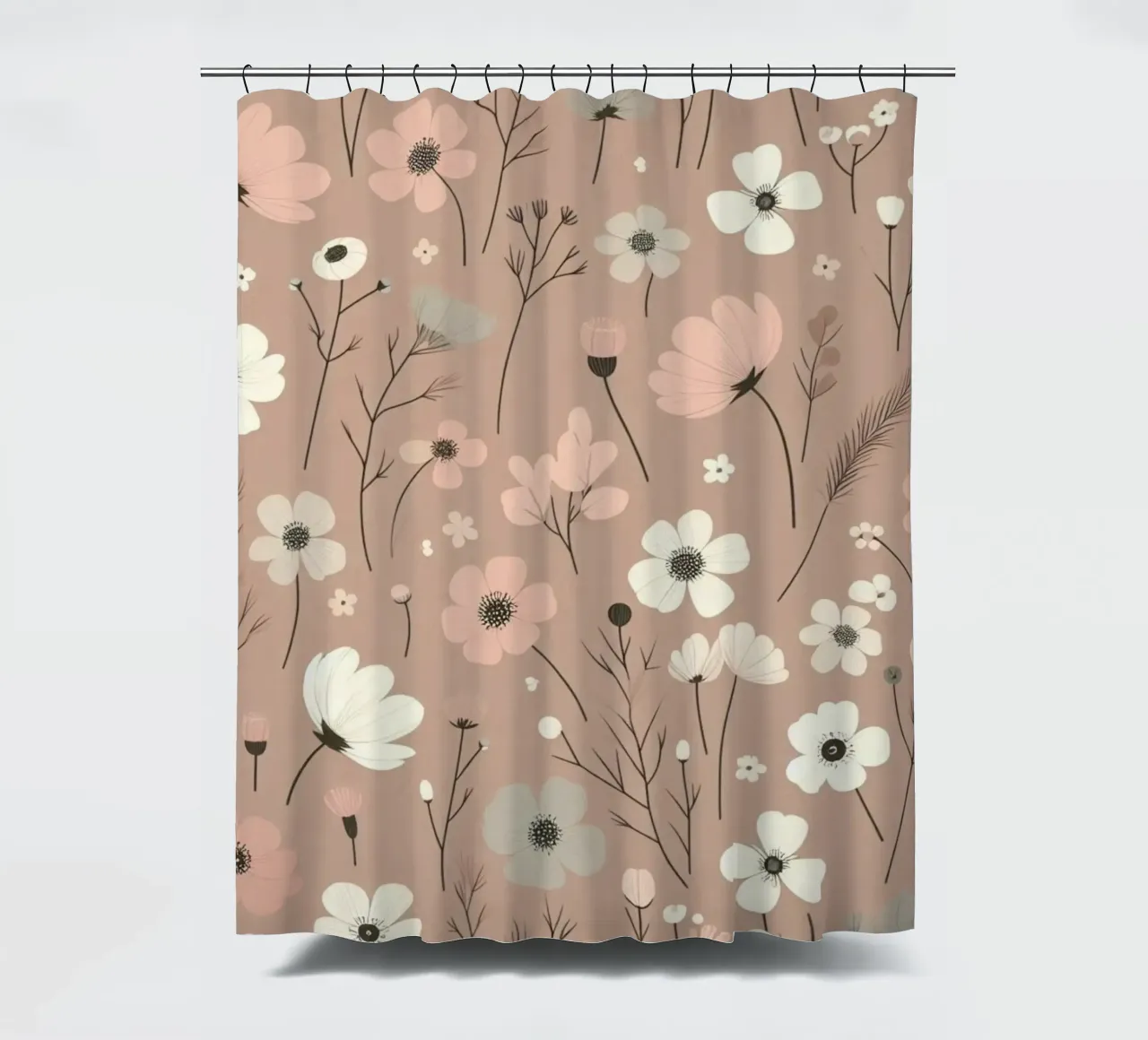 Fiori che sussurrano tenda da doccia da Botanical Pattern House