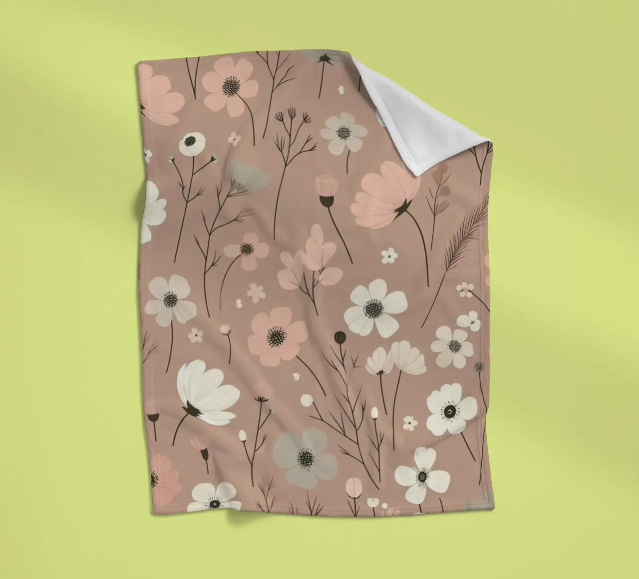 Fiori che sussurrano coperta in pile da Botanical Pattern House