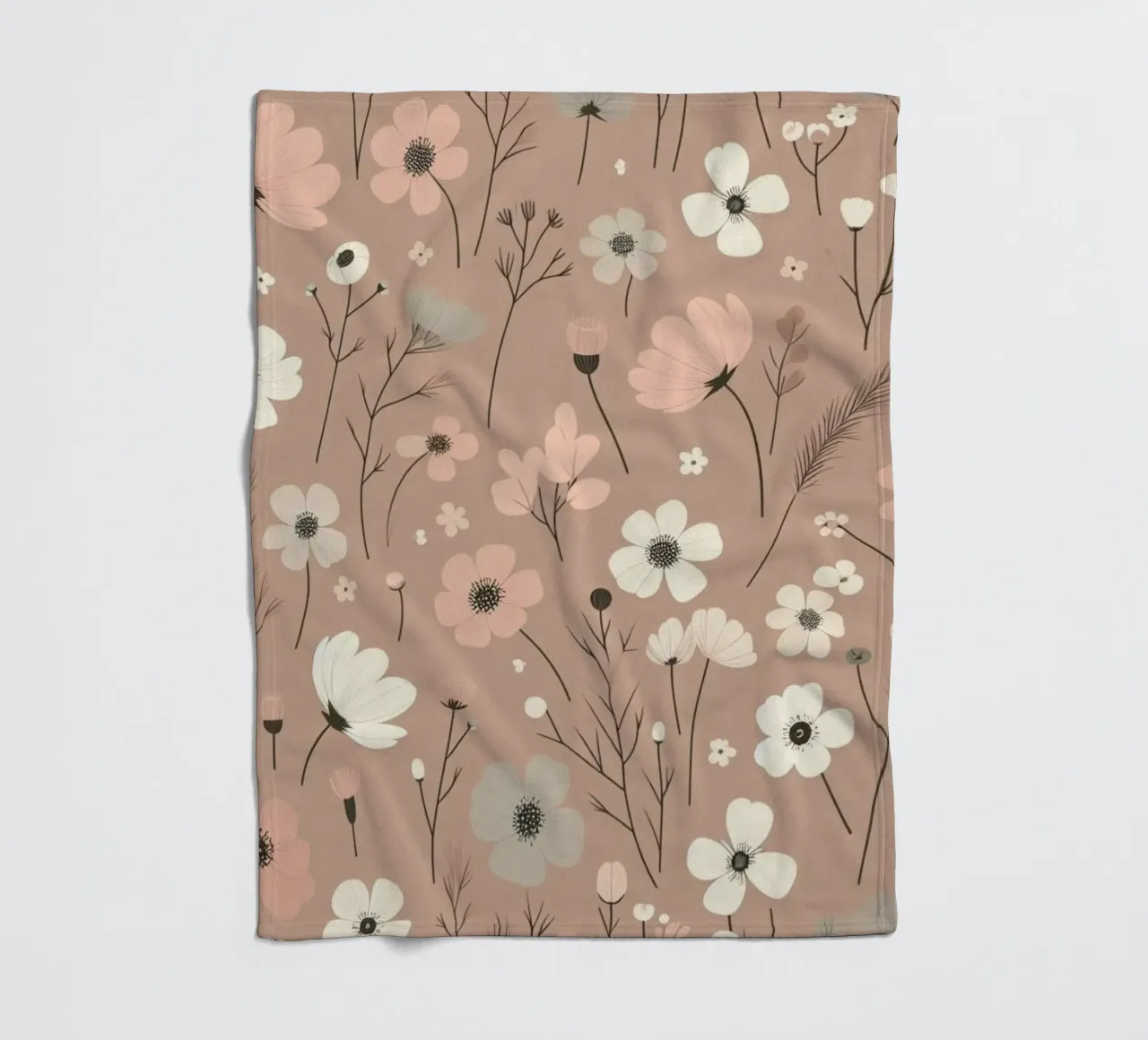 Fiori che sussurrano coperta in pile da Botanical Pattern House