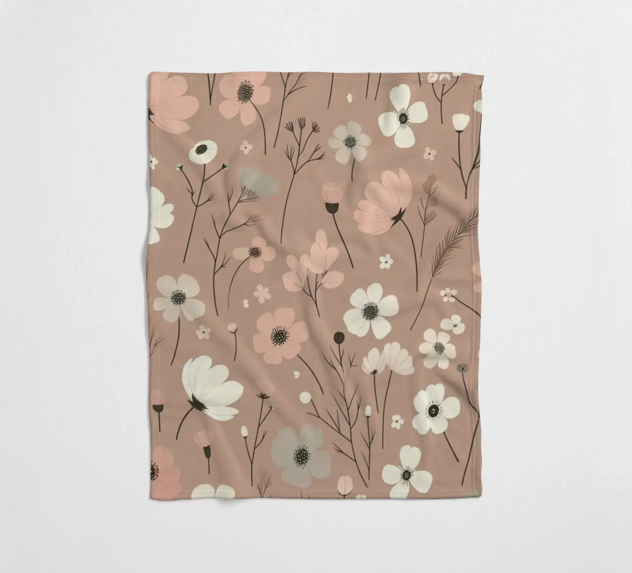 Fiori che sussurrano coperta in pile da Botanical Pattern House