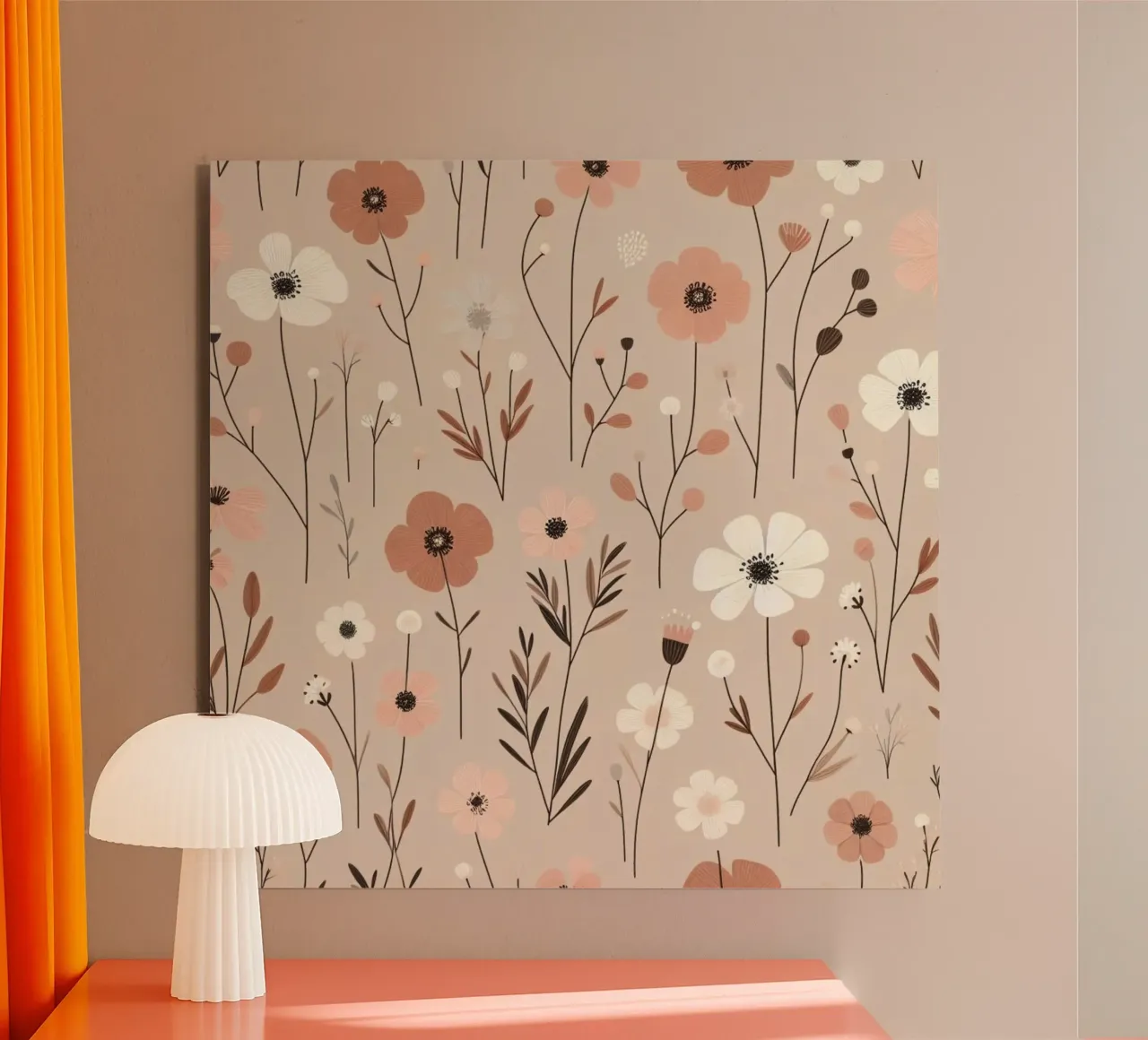 Fiori che sussurrano alluminio dibond da Botanical Pattern House