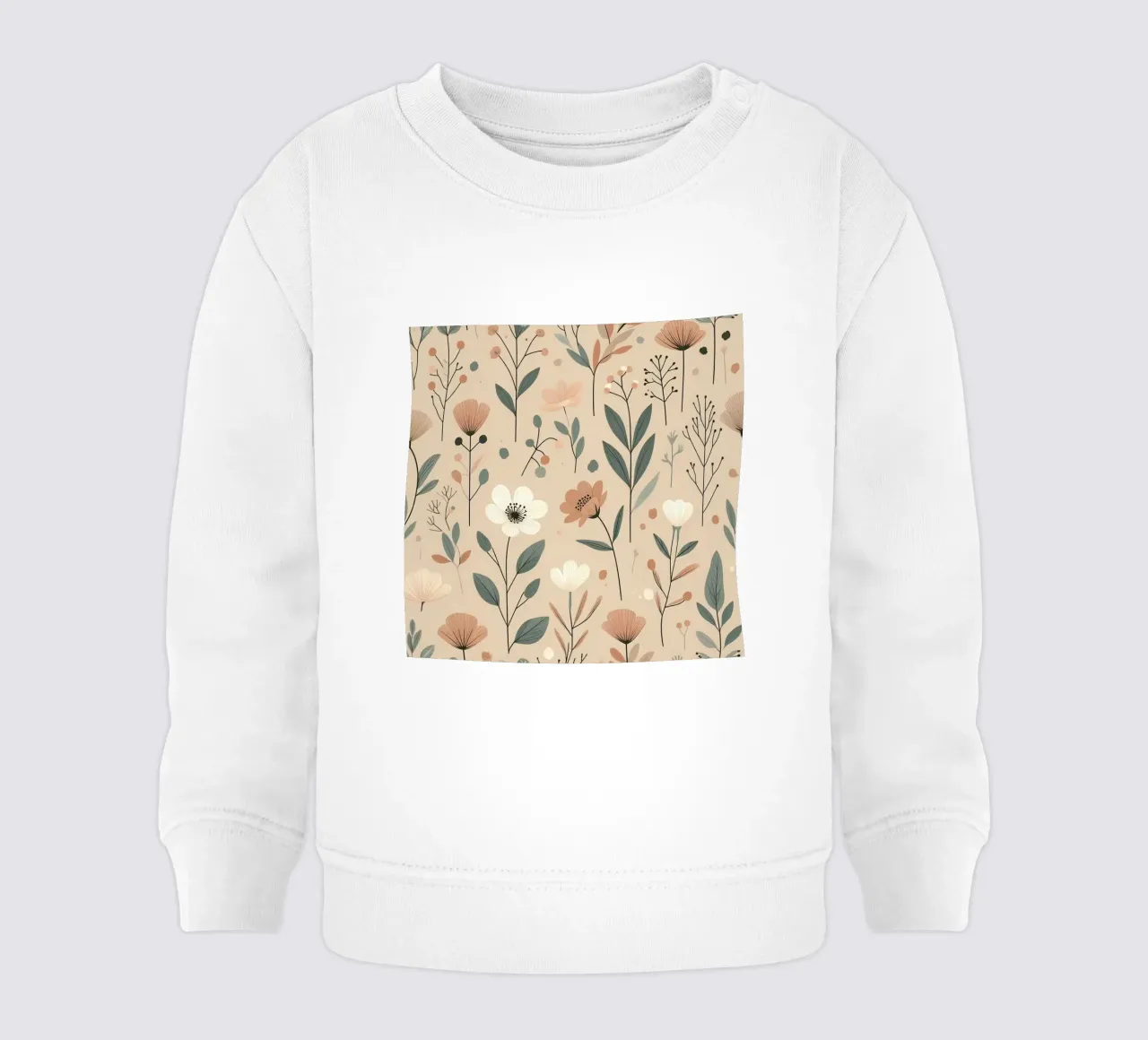 Fiori che sussurrano felpa neonato da Botanical Pattern House