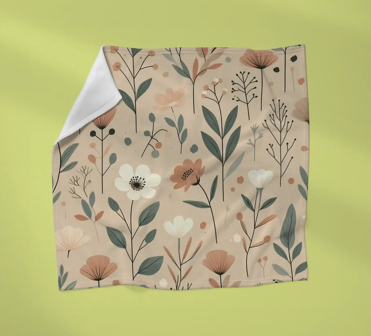 Fiori che sussurrano coperta in pile da Botanical Pattern House