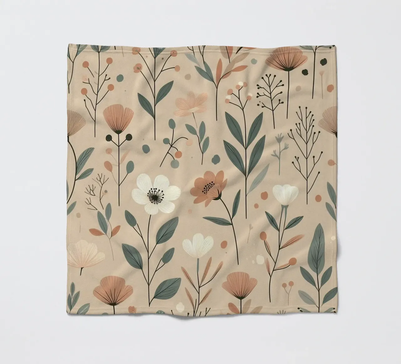 Fiori che sussurrano coperta in pile da Botanical Pattern House