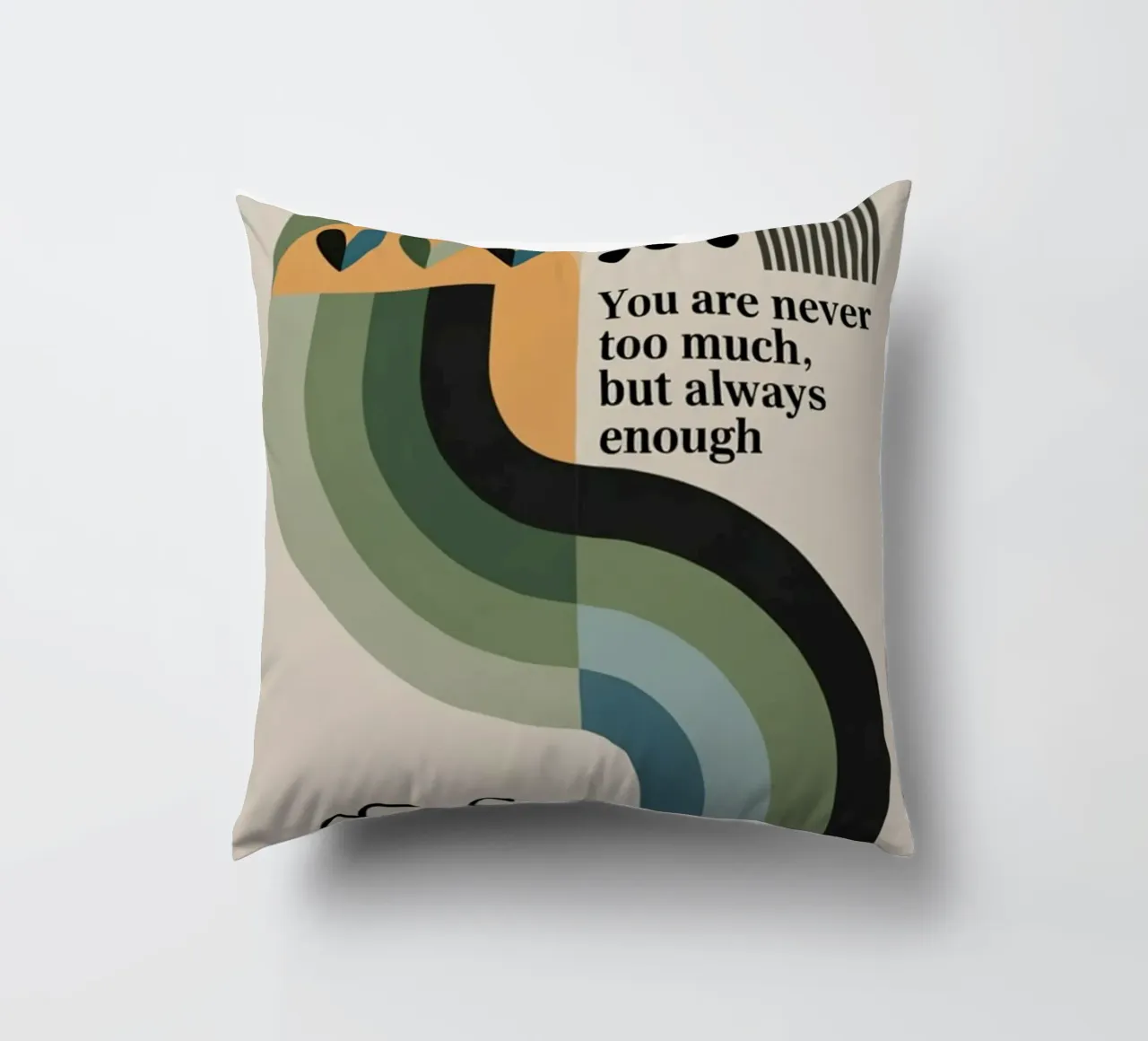 YOU ARE ENOUGH cuscino da 20 Farben