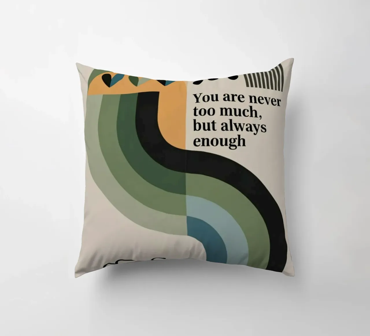 YOU ARE ENOUGH cuscino da 20 Farben