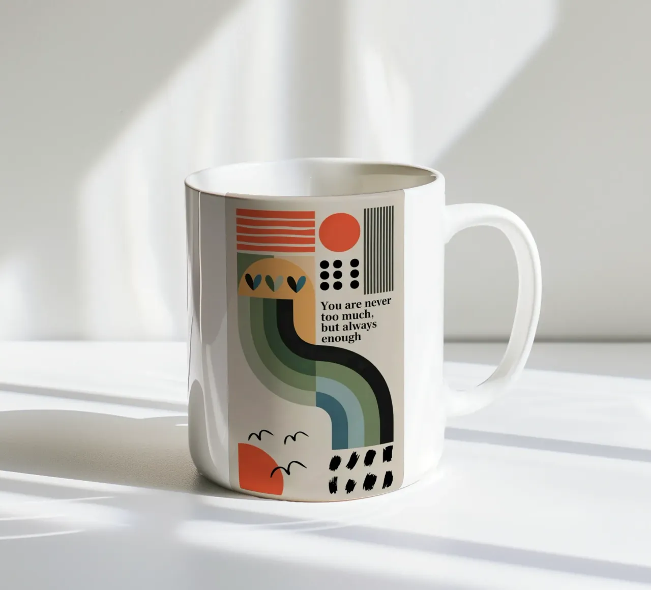 YOU ARE ENOUGH ceramic mug by 20 Farben