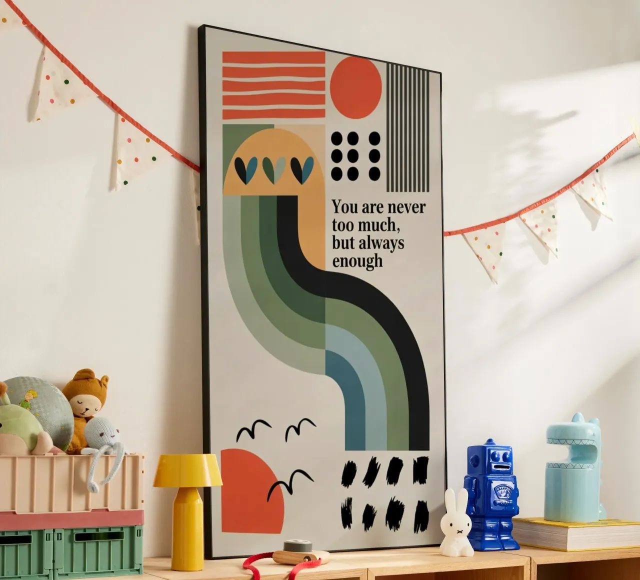 YOU ARE ENOUGH alluminio dibond da 20 Farben
