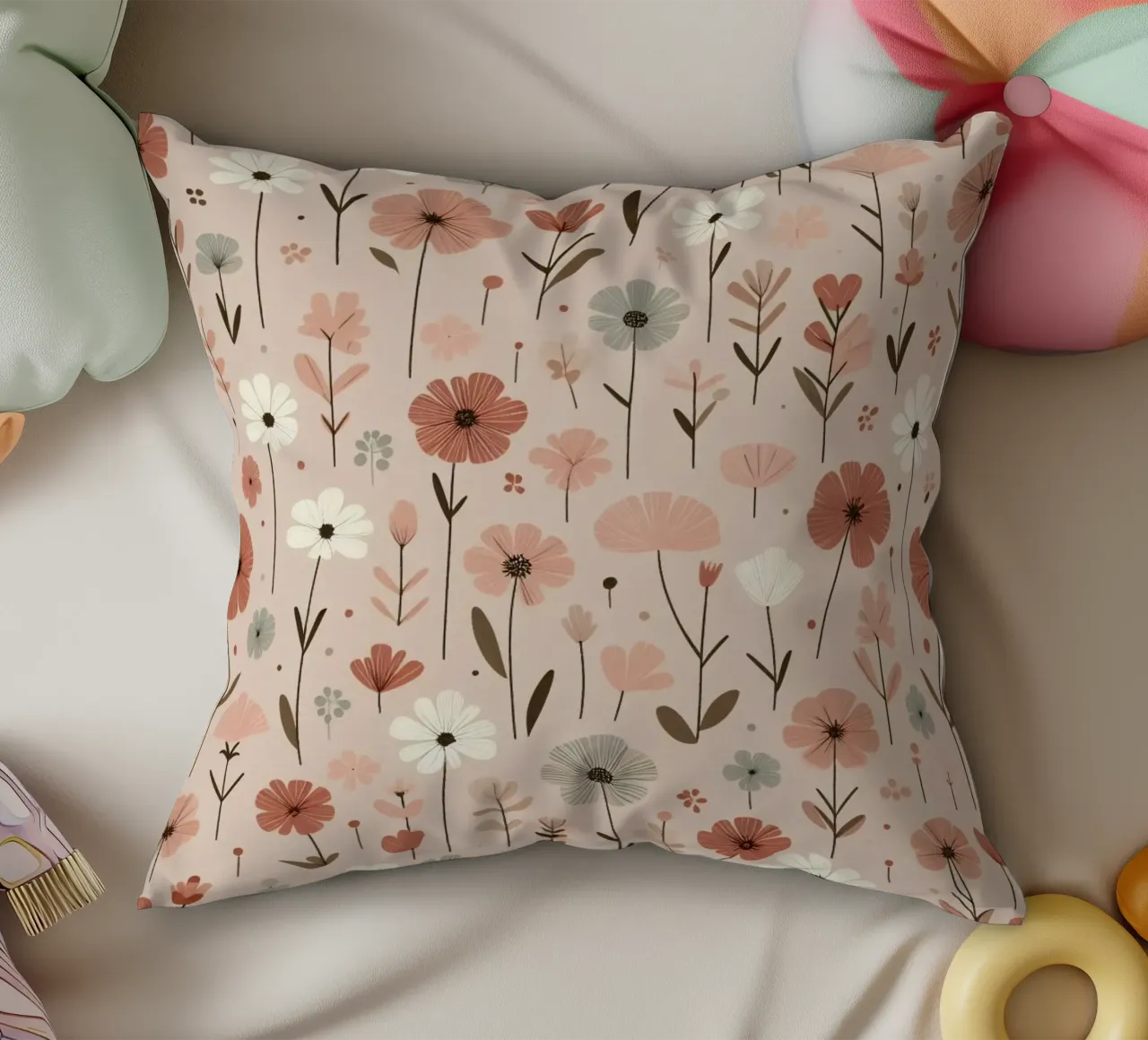 Fiori che sussurrano cuscino da Botanical Pattern House