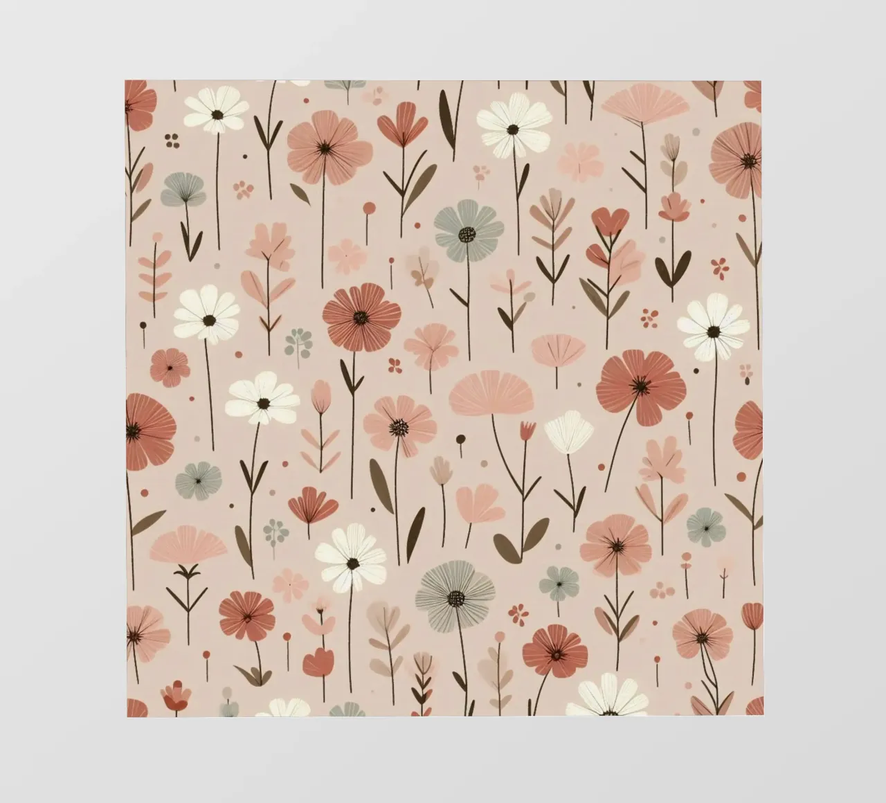 Fiori che sussurrano pellicola backlit da Botanical Pattern House