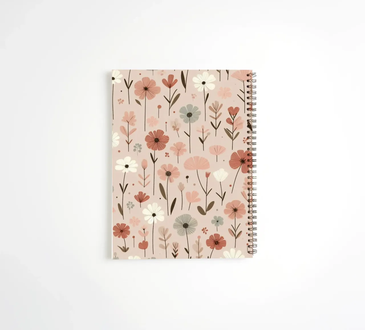 Whispering Blooms spiral notebook by Botanical Pattern House