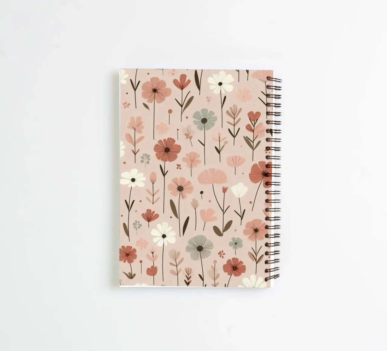 Whispering Blooms spiral notebook by Botanical Pattern House