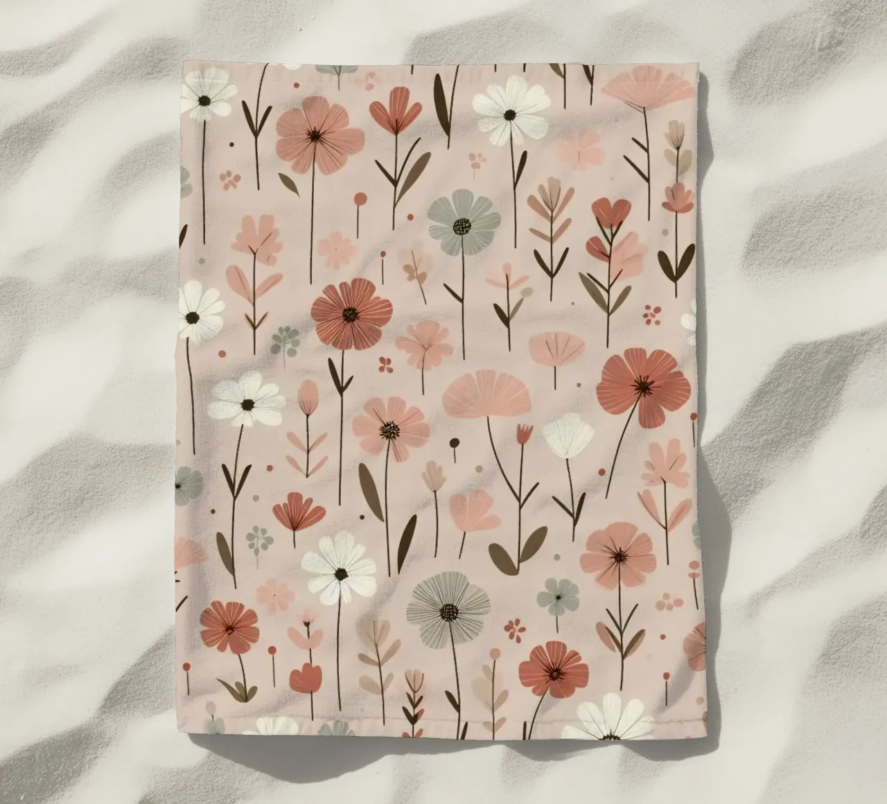 Fiori che sussurrano telo mare da Botanical Pattern House