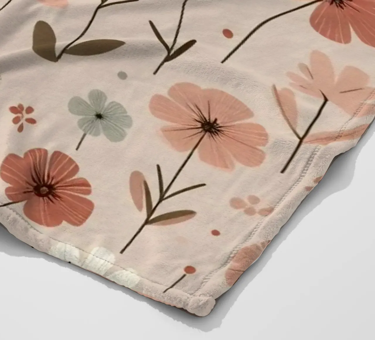 Fiori che sussurrano coperta in pile da Botanical Pattern House