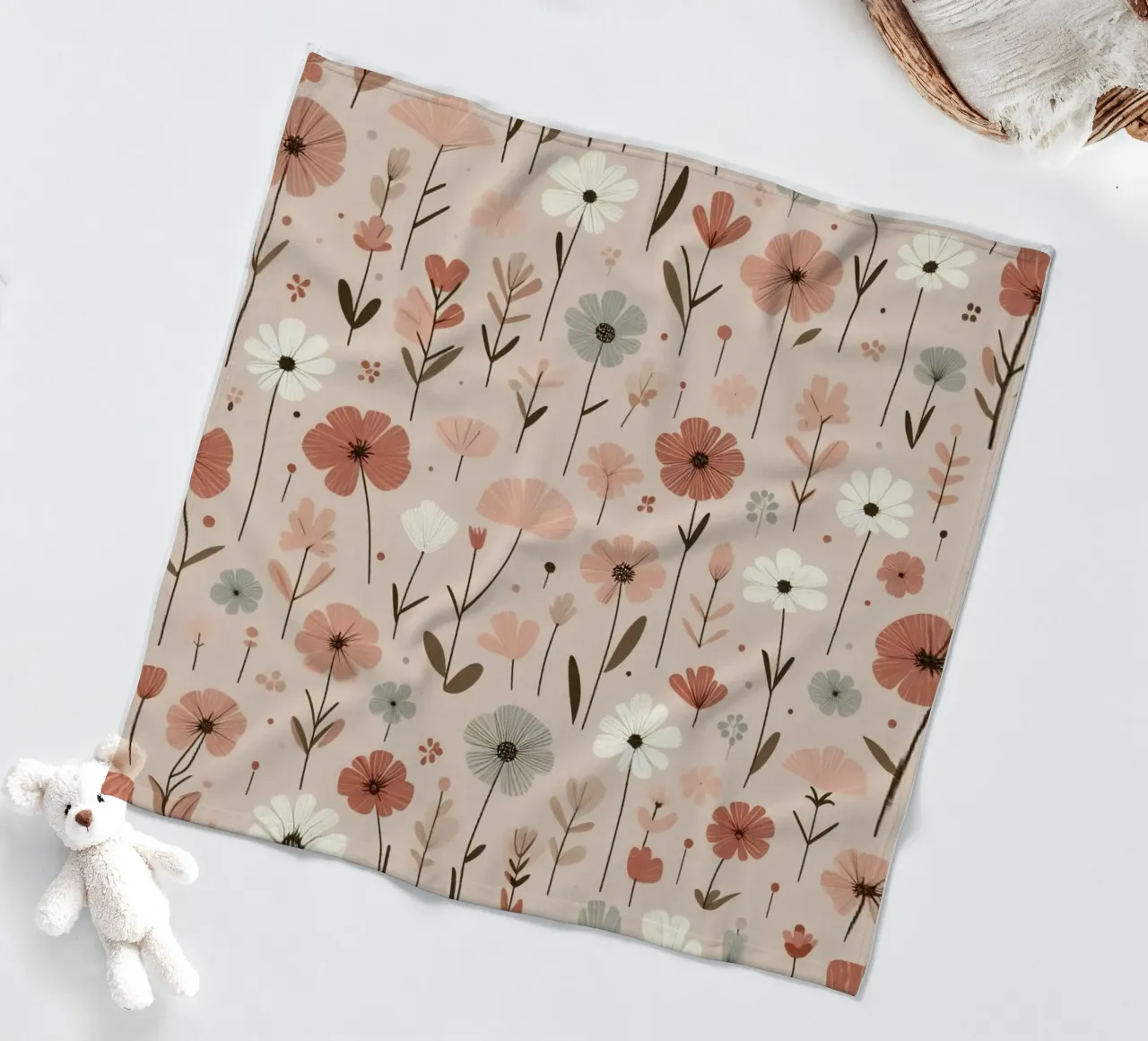 Fiori che sussurrano coperta in pile da Botanical Pattern House