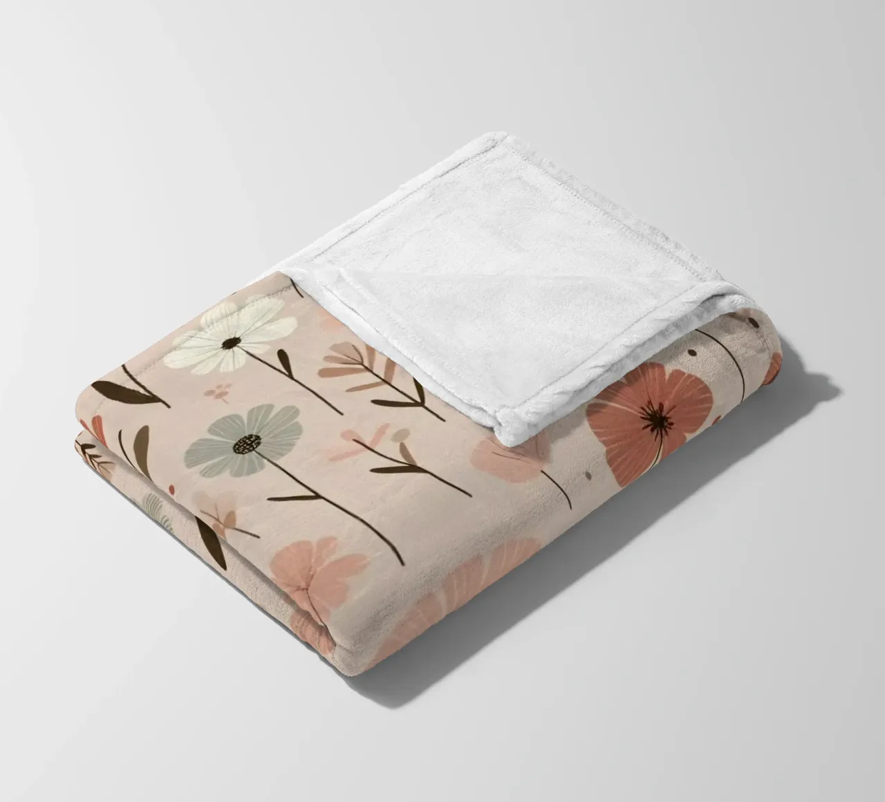 Fiori che sussurrano coperta in pile da Botanical Pattern House