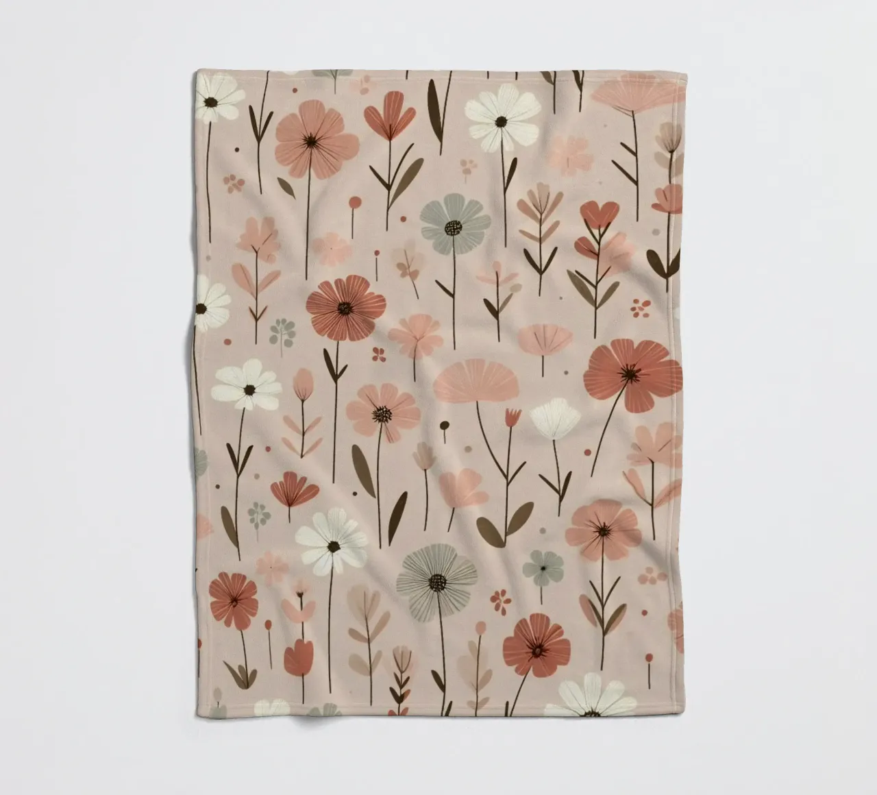 Fiori che sussurrano coperta in pile da Botanical Pattern House