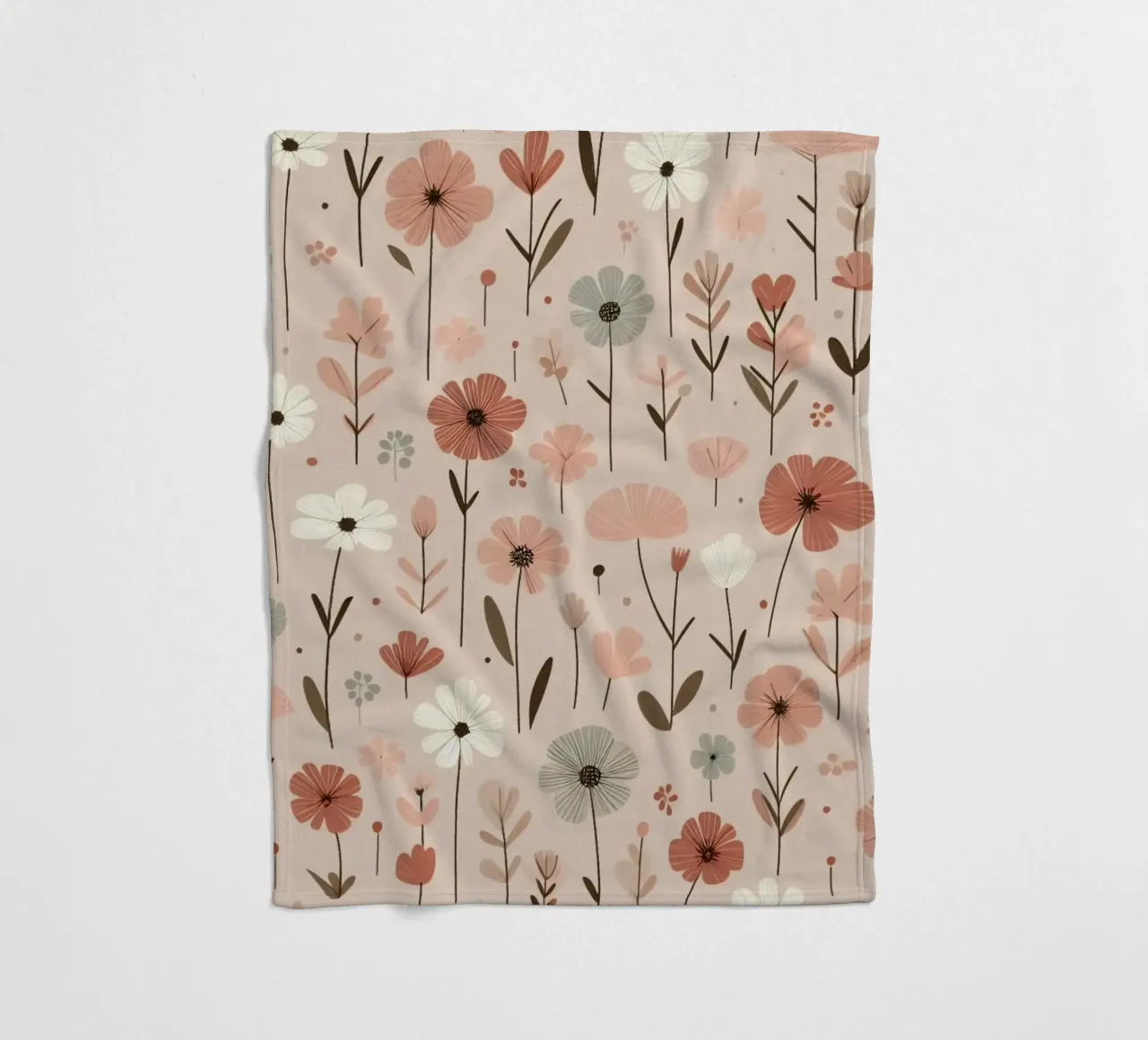 Fiori che sussurrano coperta in pile da Botanical Pattern House