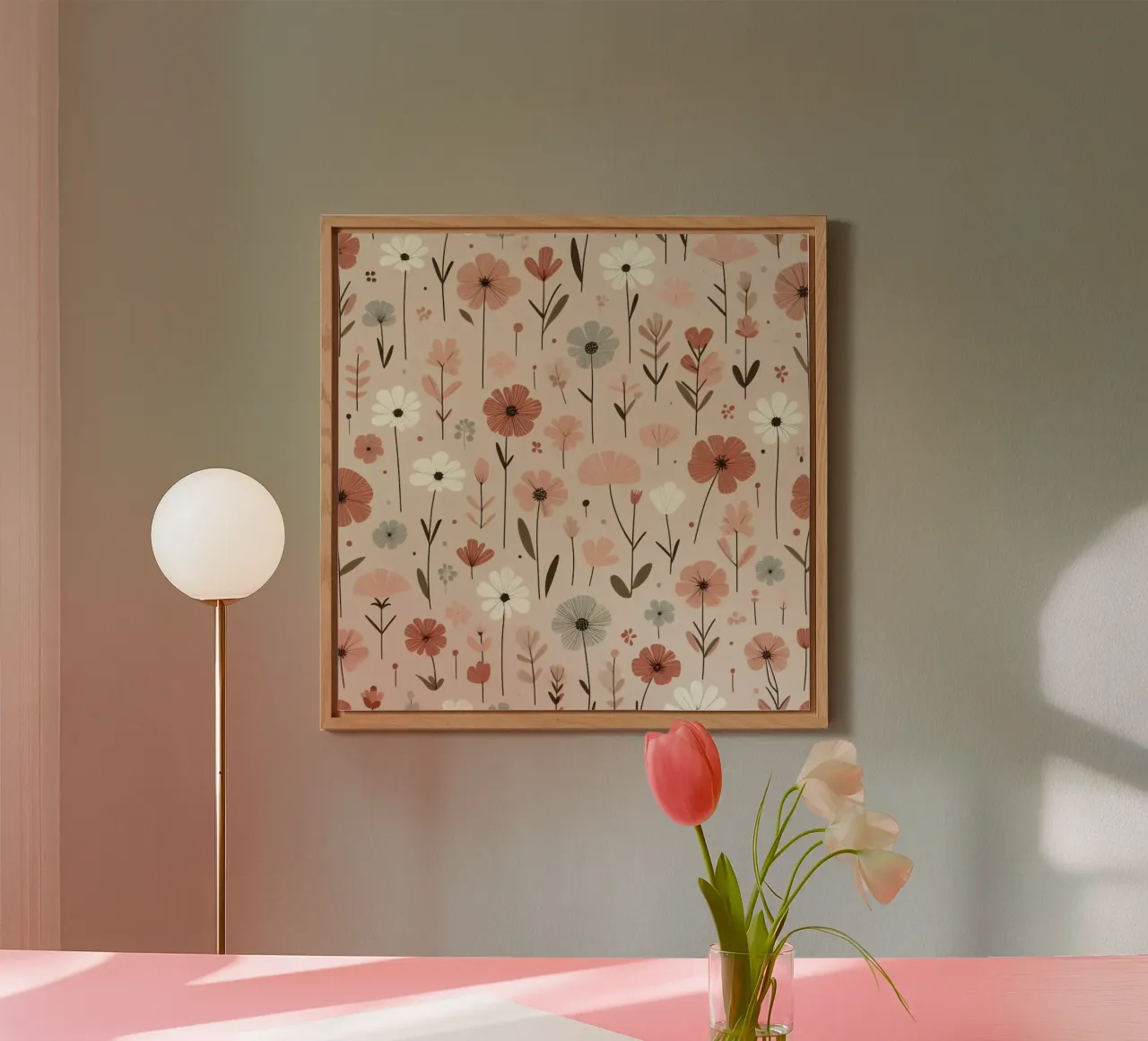 Fiori che sussurrano alluminio dibond da Botanical Pattern House