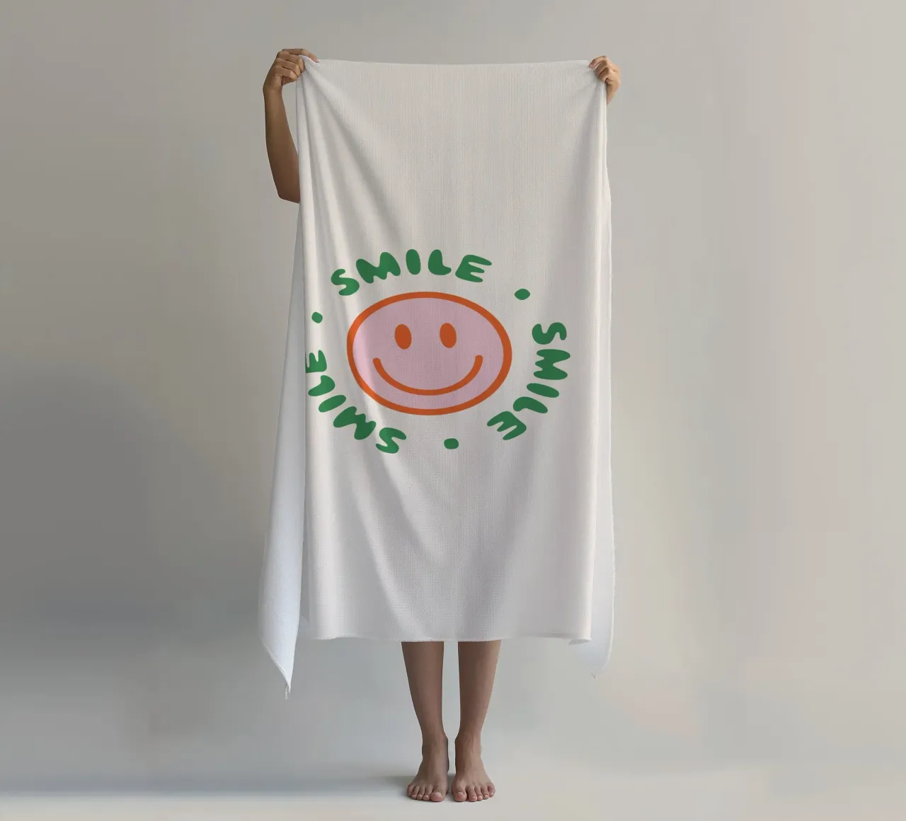 Your red smile strandhanddoek van we line studio - art