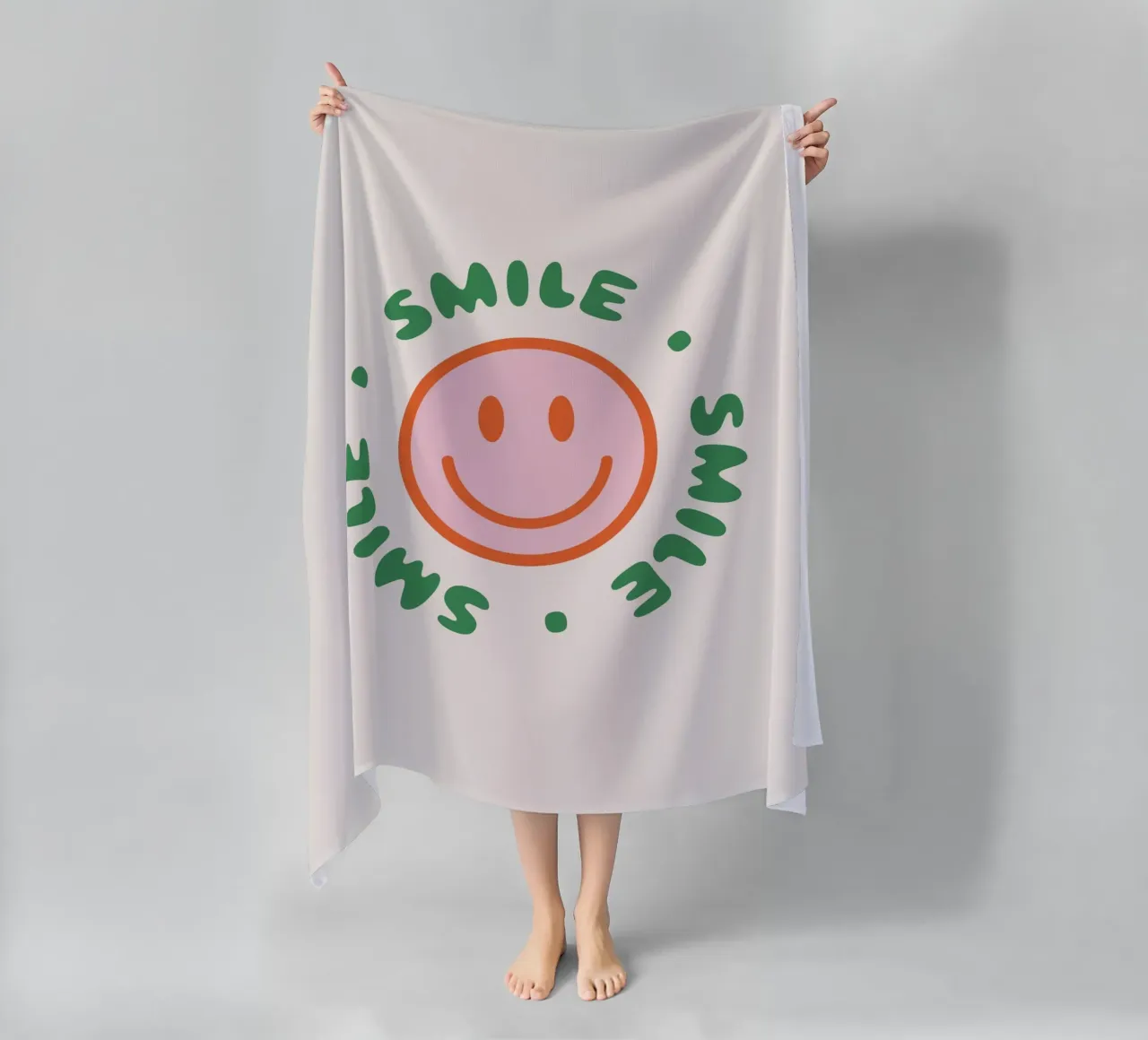 Your red smile strandhanddoek van we line studio - art