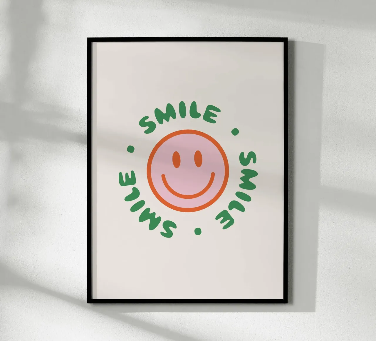 Your red smile poster con telaio in plastica da we line studio - art