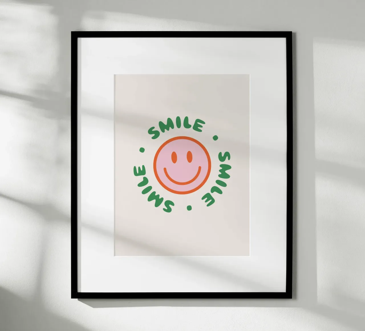 Your red smile poster con telaio in plastica da we line studio - art