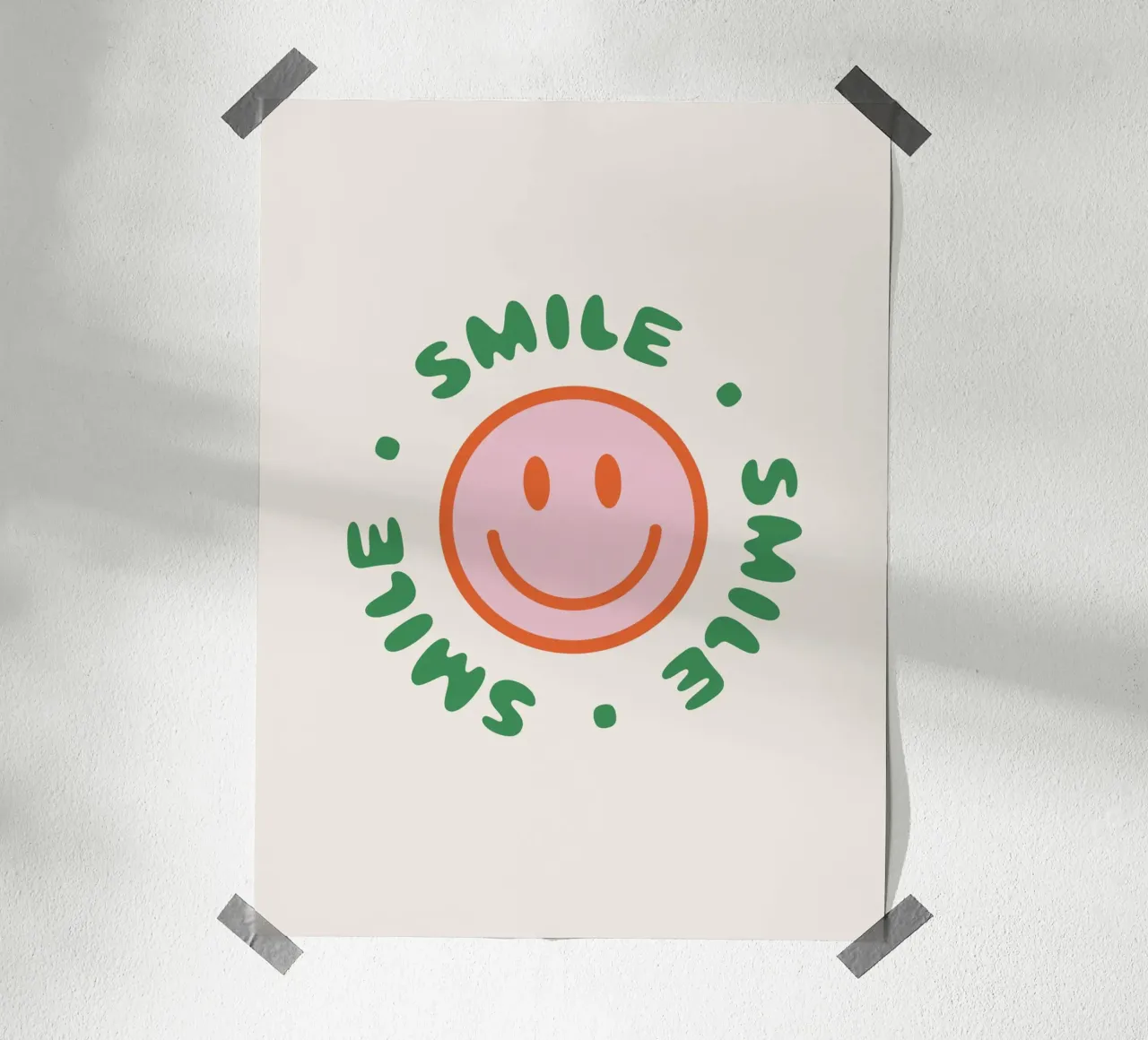 Your red smile poster con telaio in plastica da we line studio - art