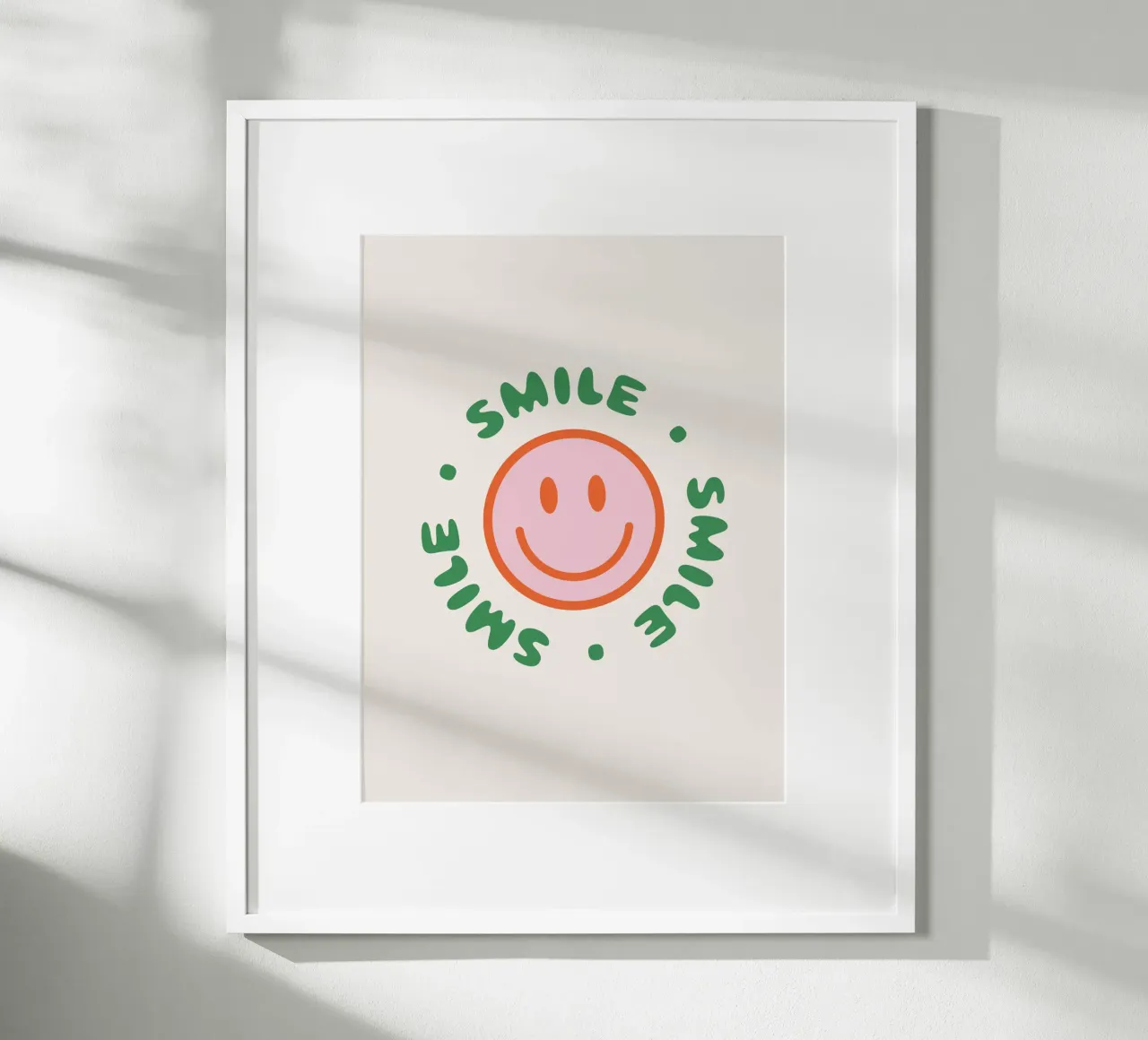 Your red smile poster con telaio in plastica da we line studio - art