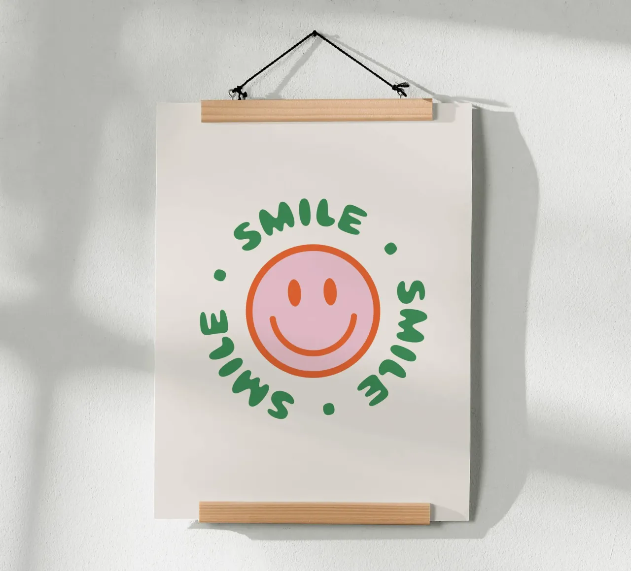 Your red smile poster con telaio in plastica da we line studio - art