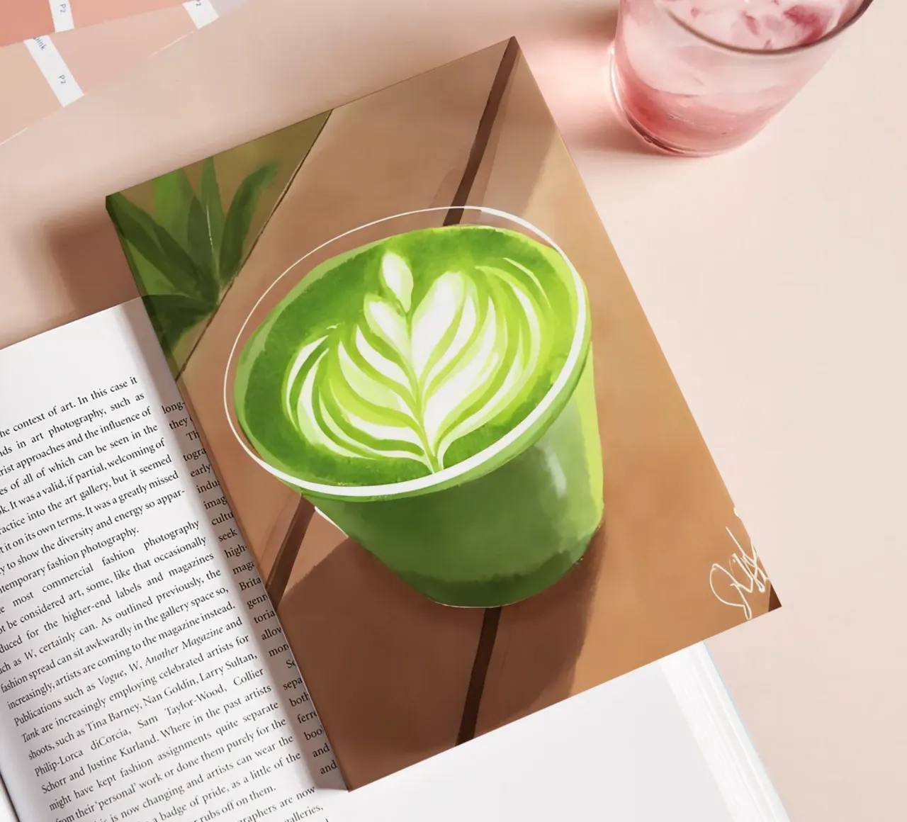 Matcha Latte notebook by designsbysophia