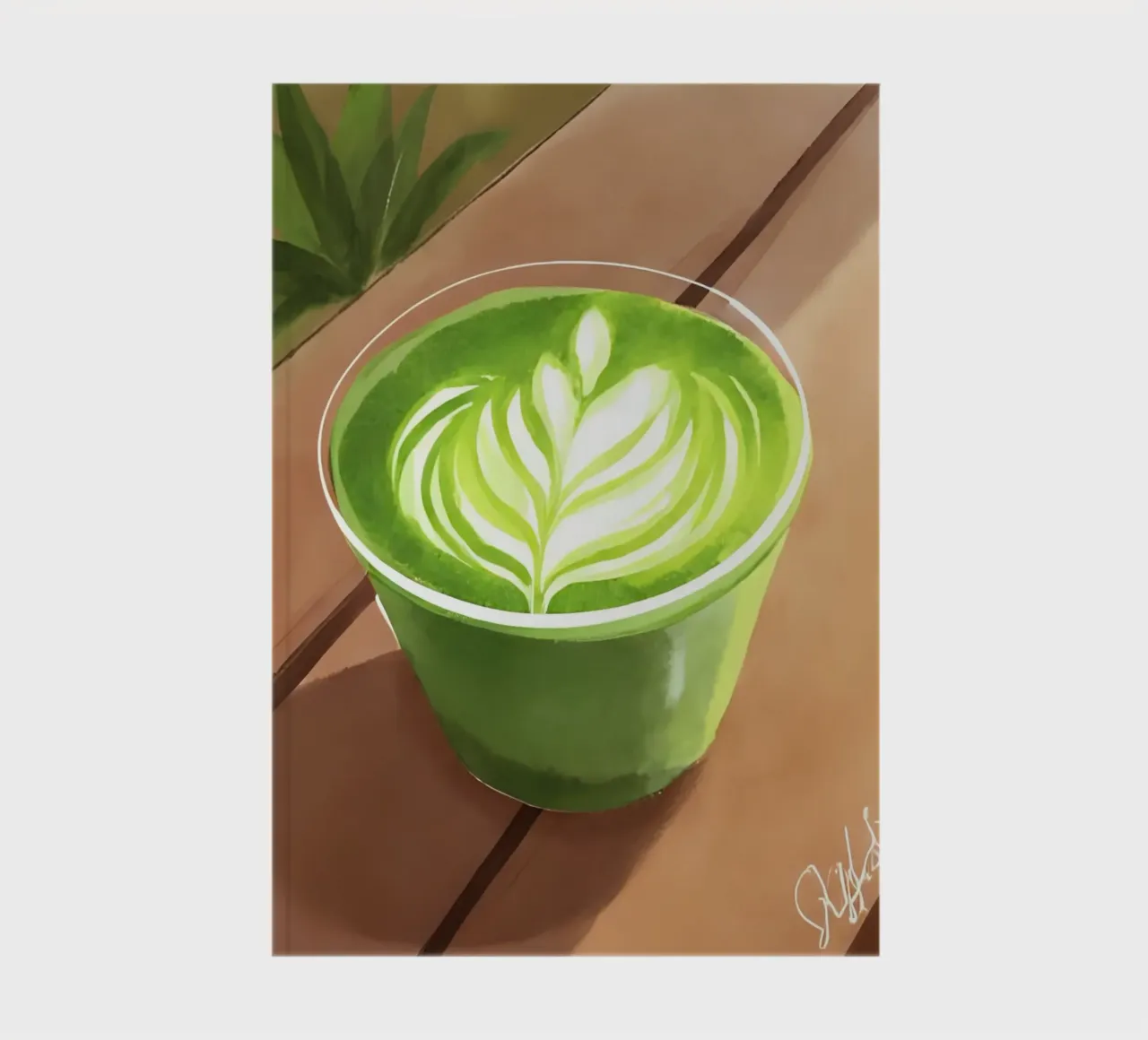 Matcha Latte notebook by designsbysophia
