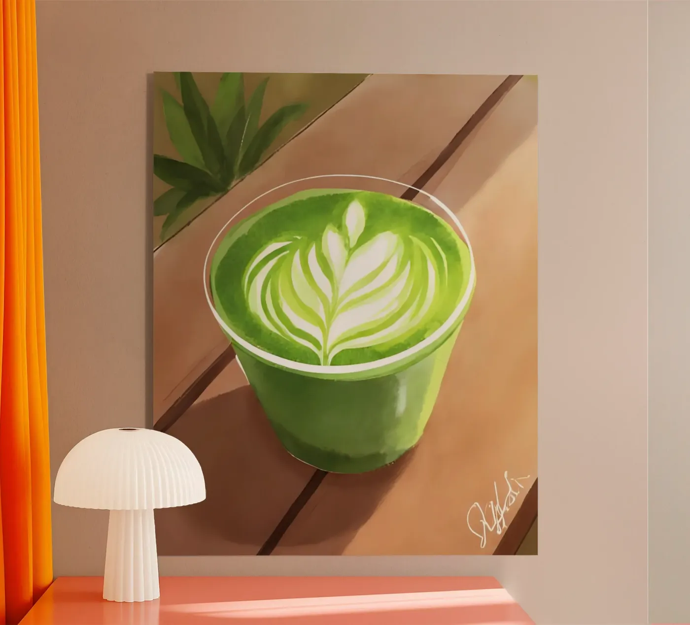 Matcha Latte Acryl-Glas von designsbysophia