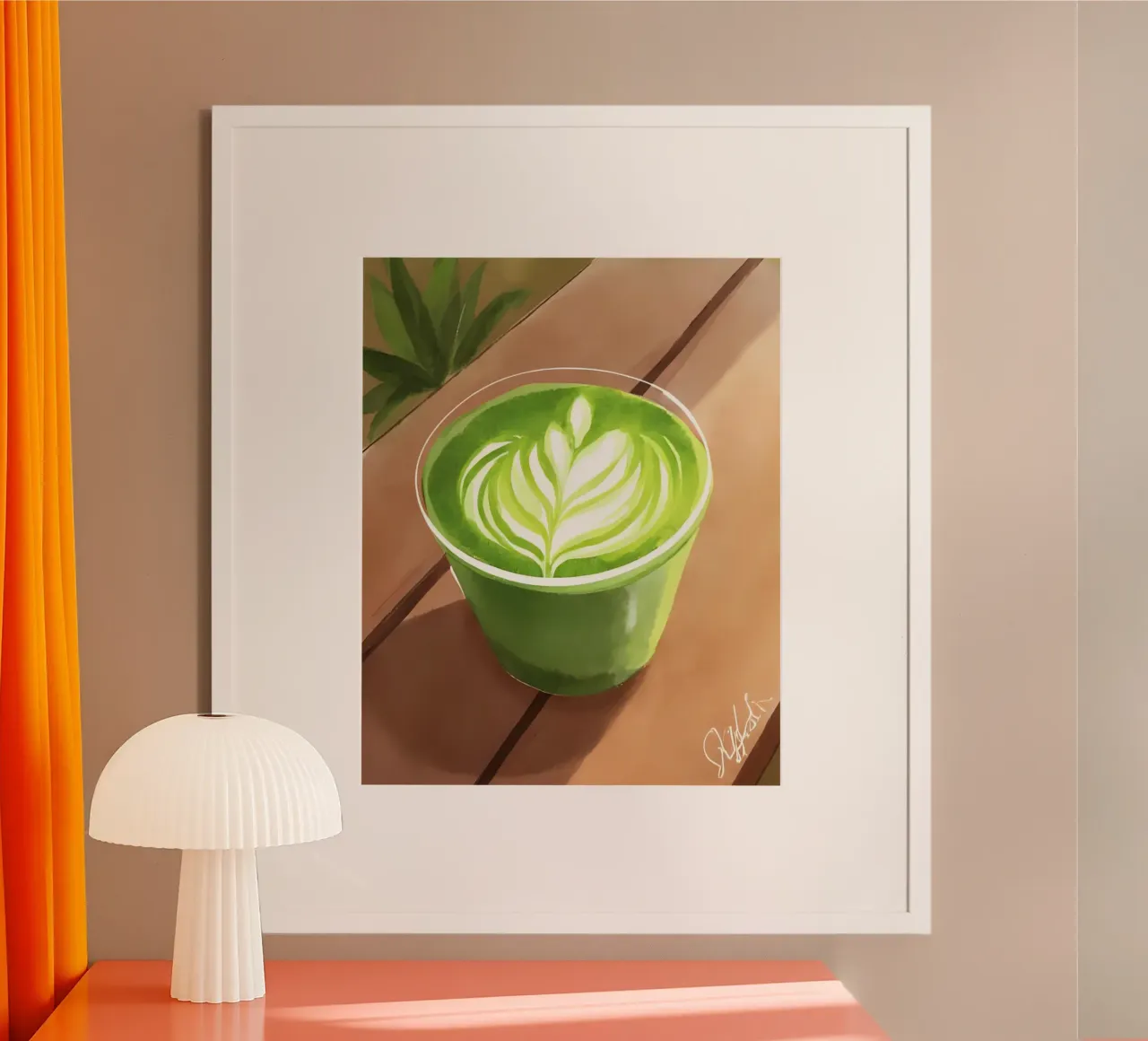 Matcha Latte carta hahnemühle da designsbysophia