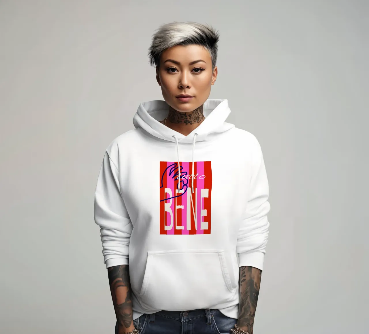 tutto bene. sudadera con capucha de FRICKE DESIGN