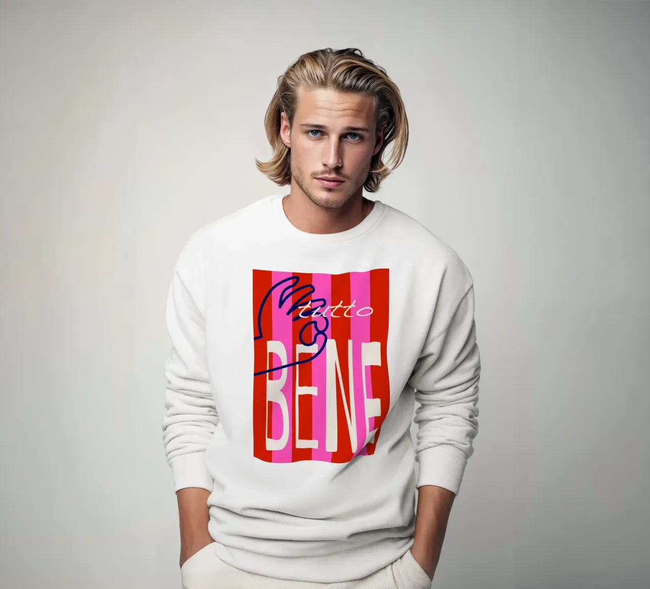 tutto bene. felpa da FRICKE DESIGN