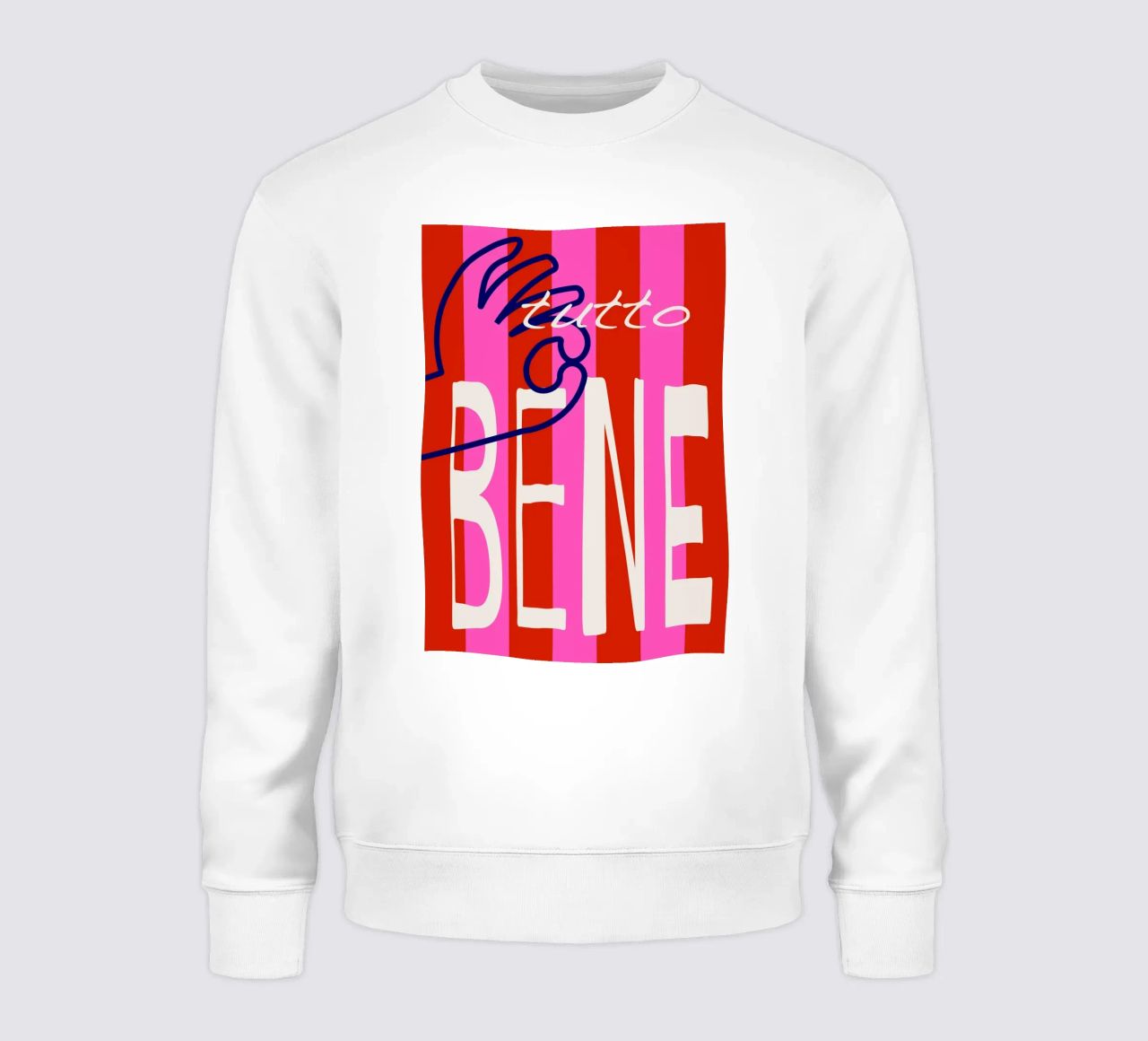 tutto bene. sweat de FRICKE DESIGN