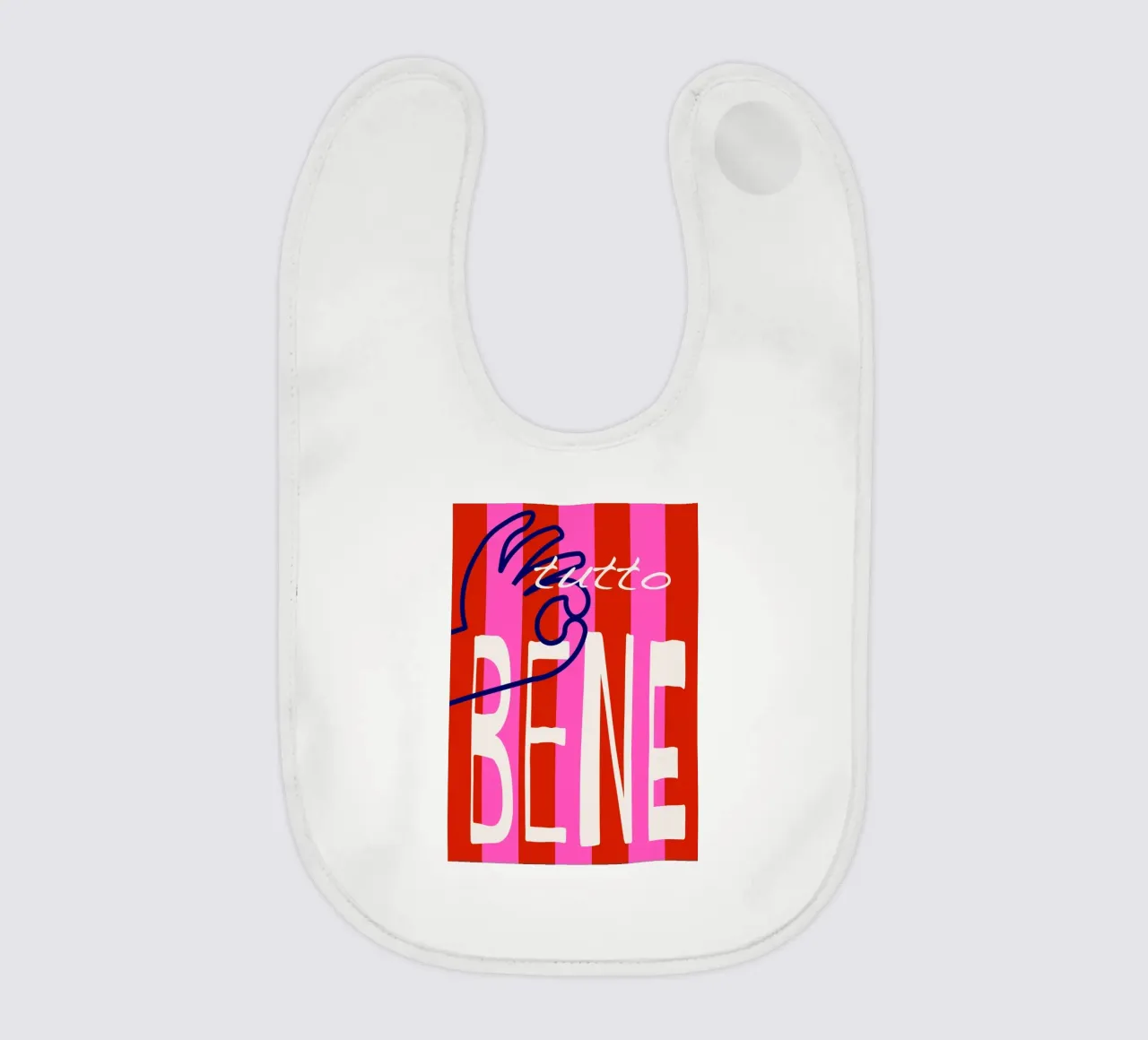 tutto bene. bavaglino da FRICKE DESIGN