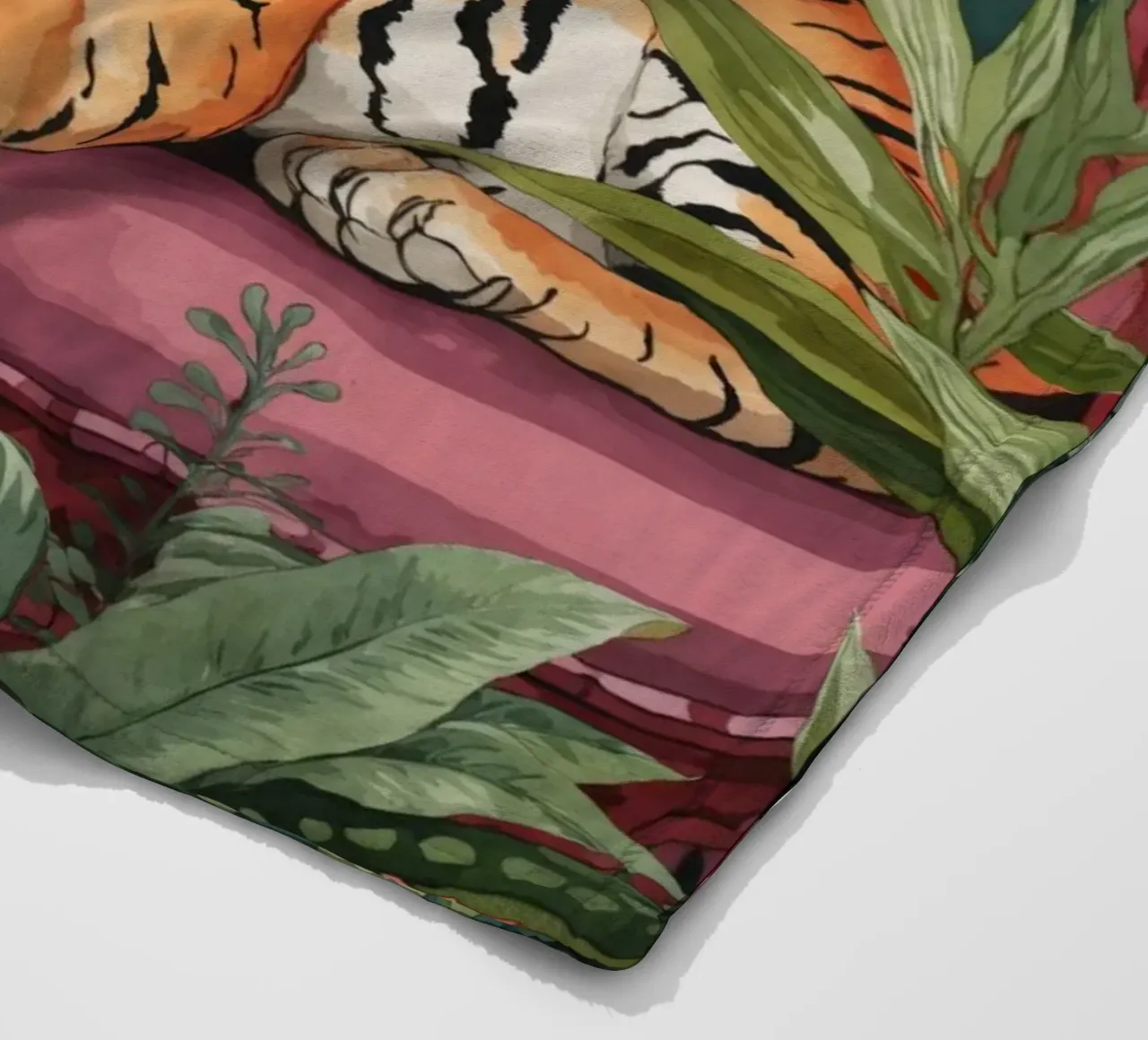Salon des tigres de la jungle exotique plaid polaire de Andrea Haase Modern Home