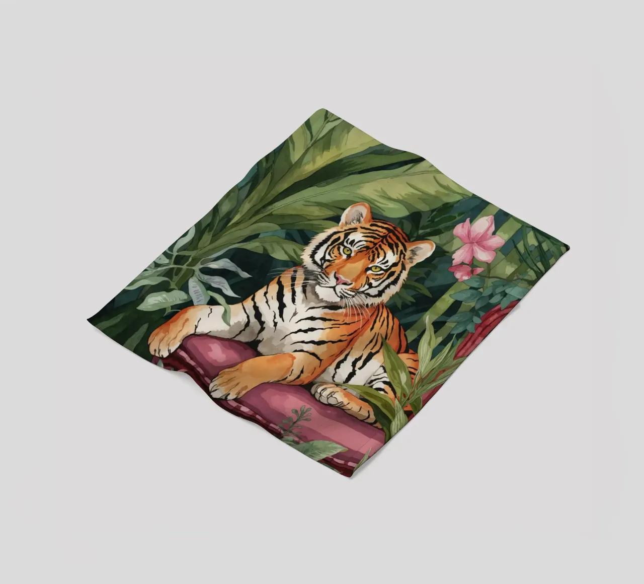 Salon des tigres de la jungle exotique plaid polaire de Andrea Haase Modern Home