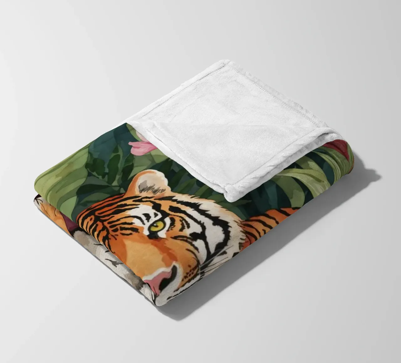Salon des tigres de la jungle exotique plaid polaire de Andrea Haase Modern Home