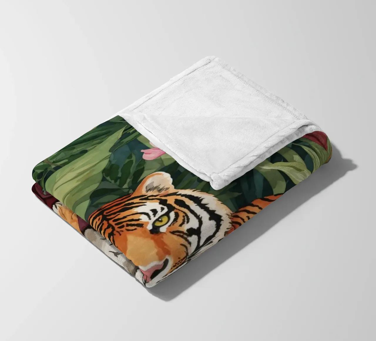 Salon des tigres de la jungle exotique plaid polaire de Andrea Haase Modern Home