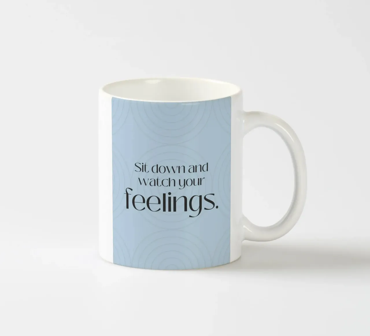 feel in tazza in ceramica da Ambition Wall