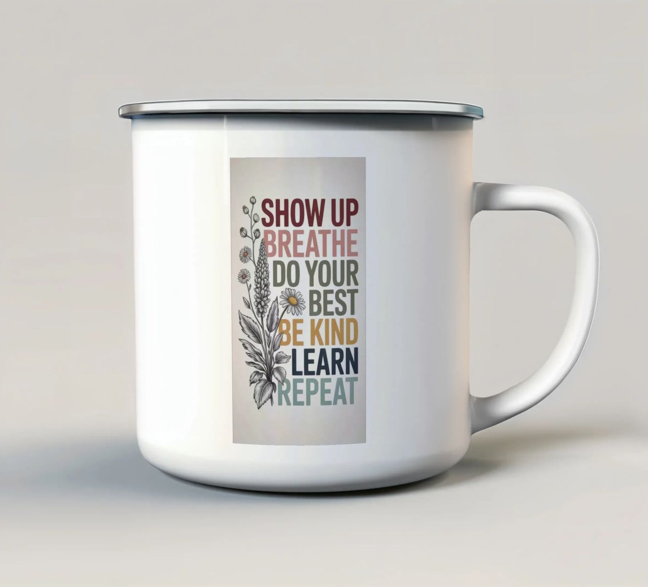 SHOW UP tazza in smalto da 20 Farben