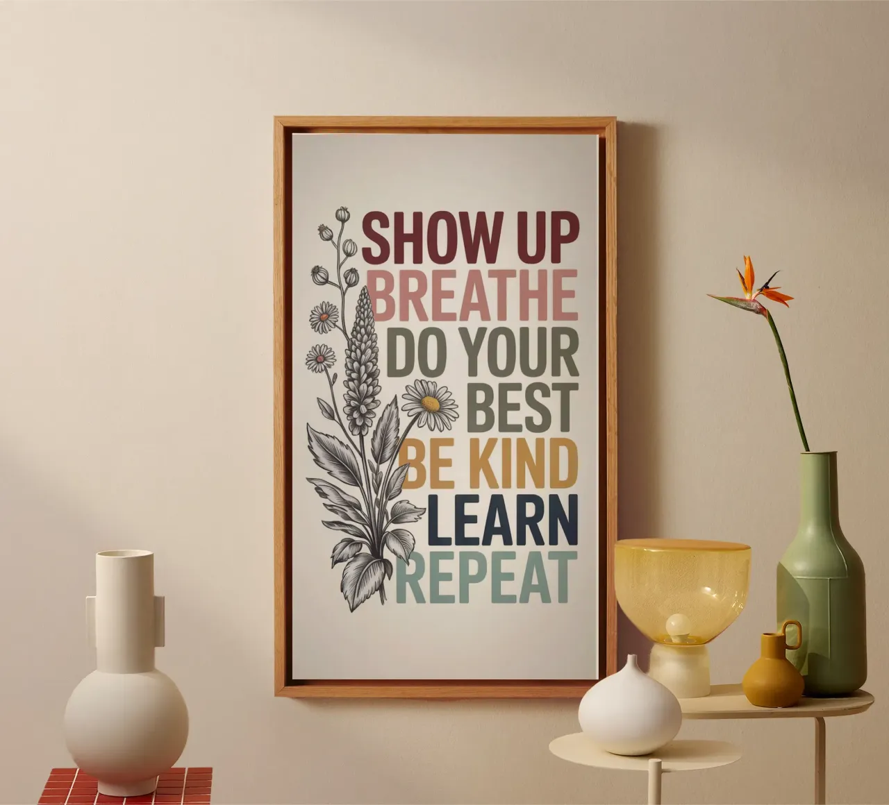 SHOW UP tela con Cornice a cassetta da 20 Farben